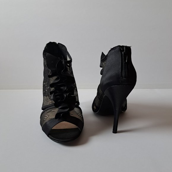 Andrea Stunning Glamour Lace Stiletto Booties - Picture 4 of 5
